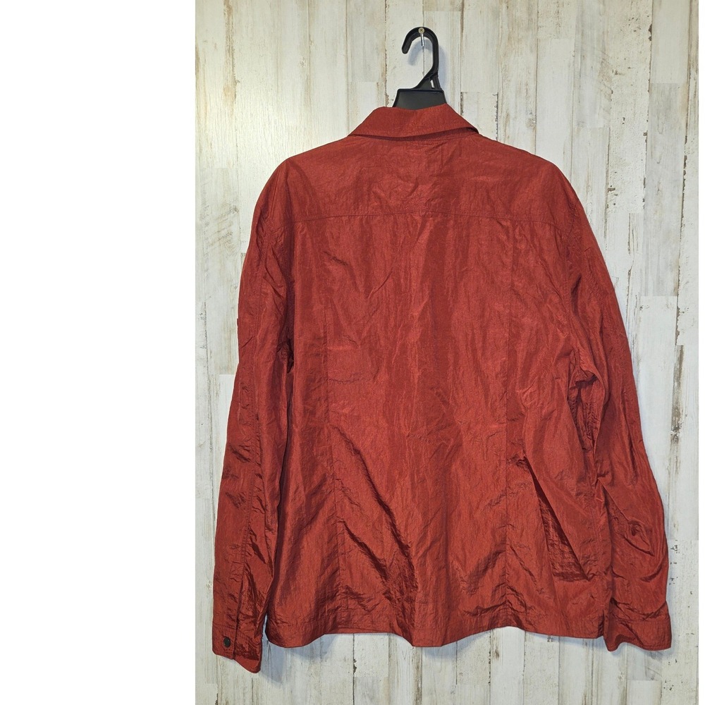 River Island men XL Lightweight Button Nylon Shirt Jacket Windbreaker - Picture 5 of 6
